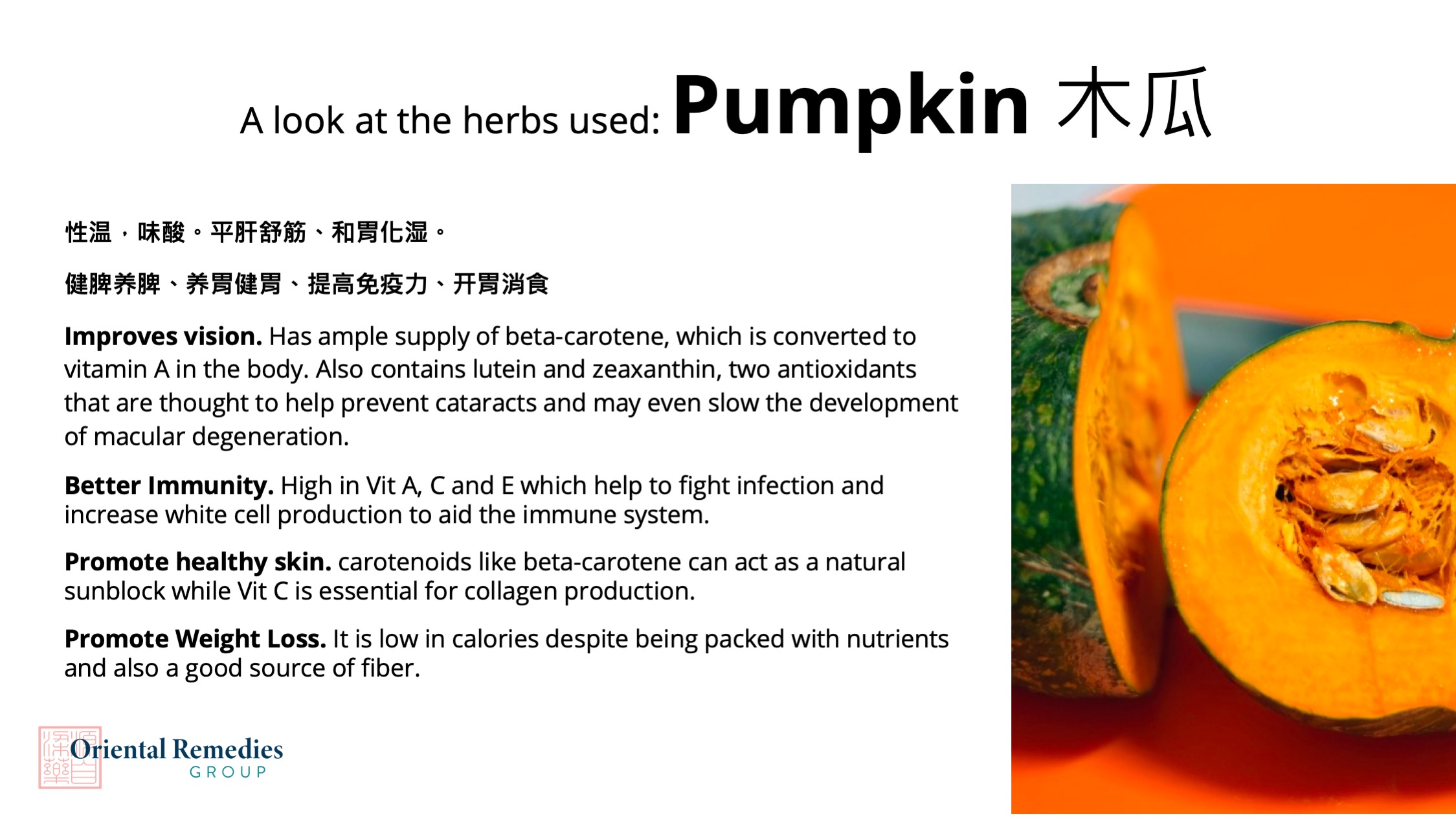 Health benefits of Pumpkin in Five Colour Broccoli & Pumpkin Stir Fry | Oriental Remedies