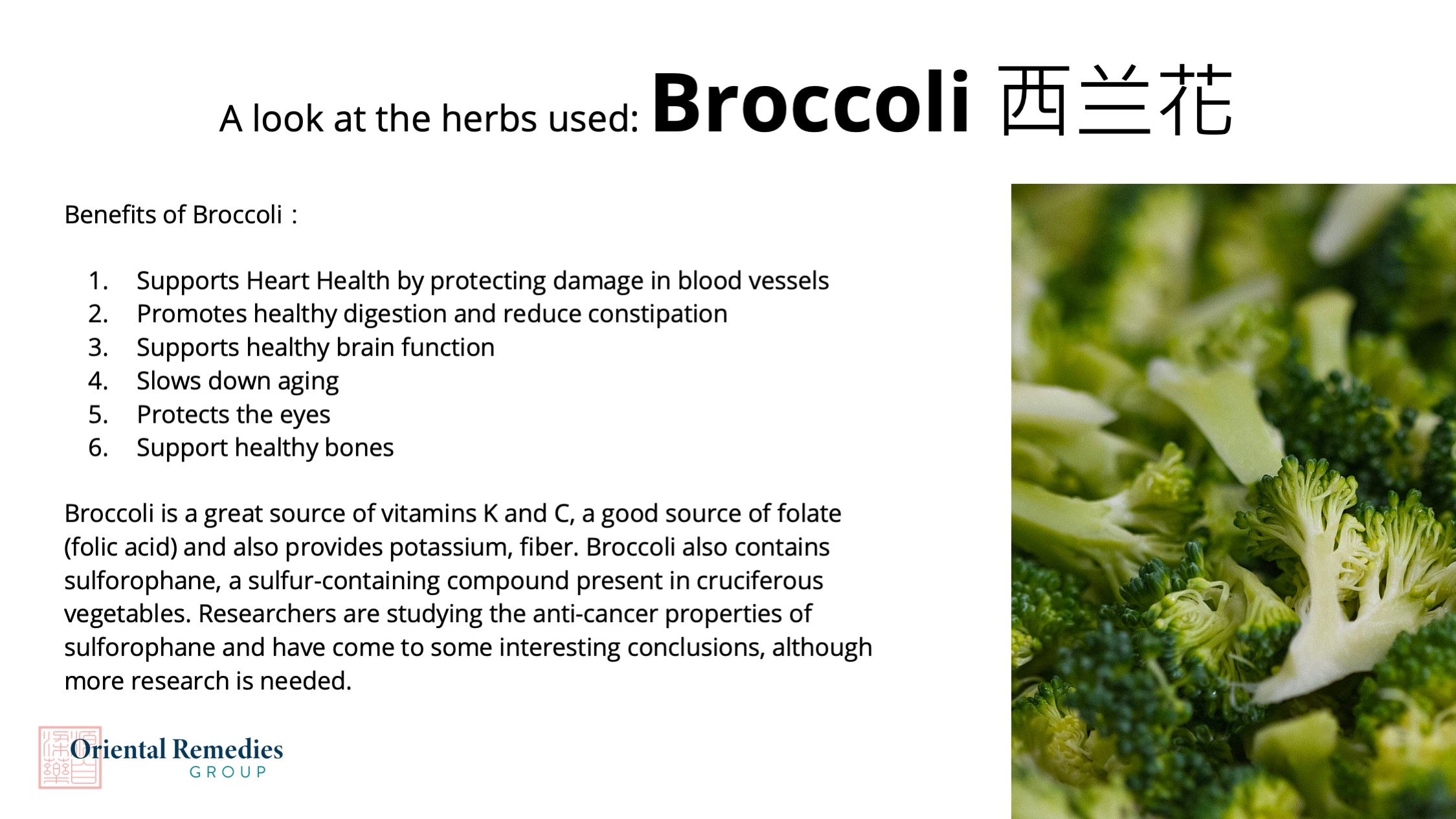 Health benefits of Broccoli in Five Colour Broccoli & Pumpkin Stir Fry | Oriental Remedies