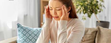 Lady with headache